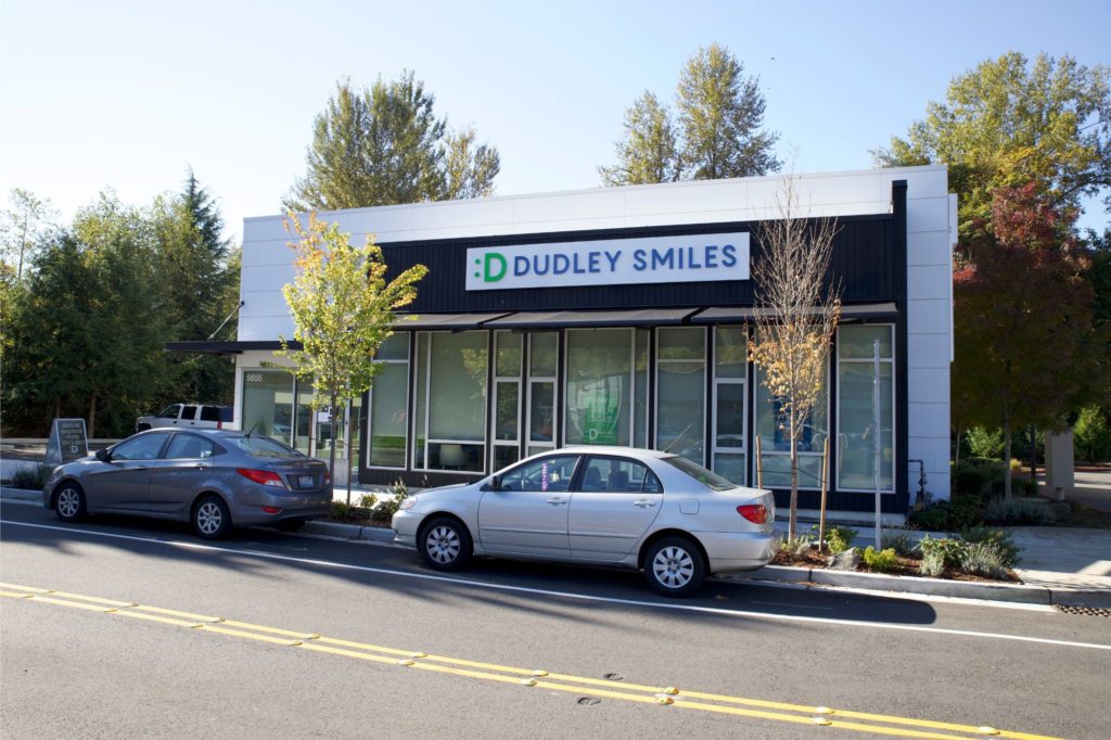 A view of the Dudley Orthodontics office from the street