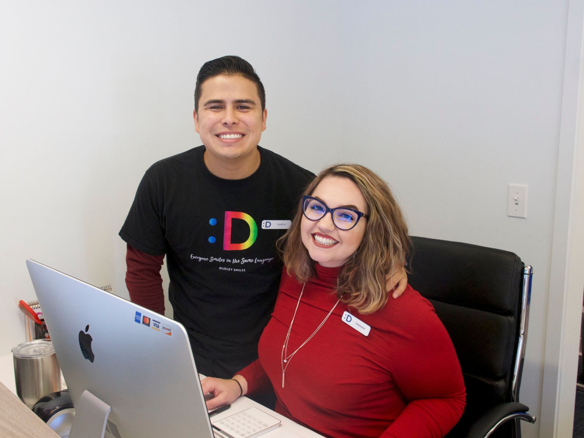 dr. dudley and young woman smiling